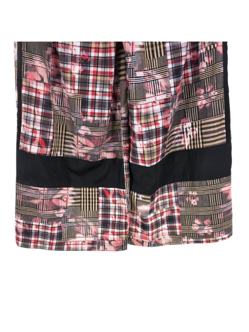 Adidas Her Studio London Womens 6 Pants Wide Leg Multicolor Tartan Track Pants - Picture 6 of 10